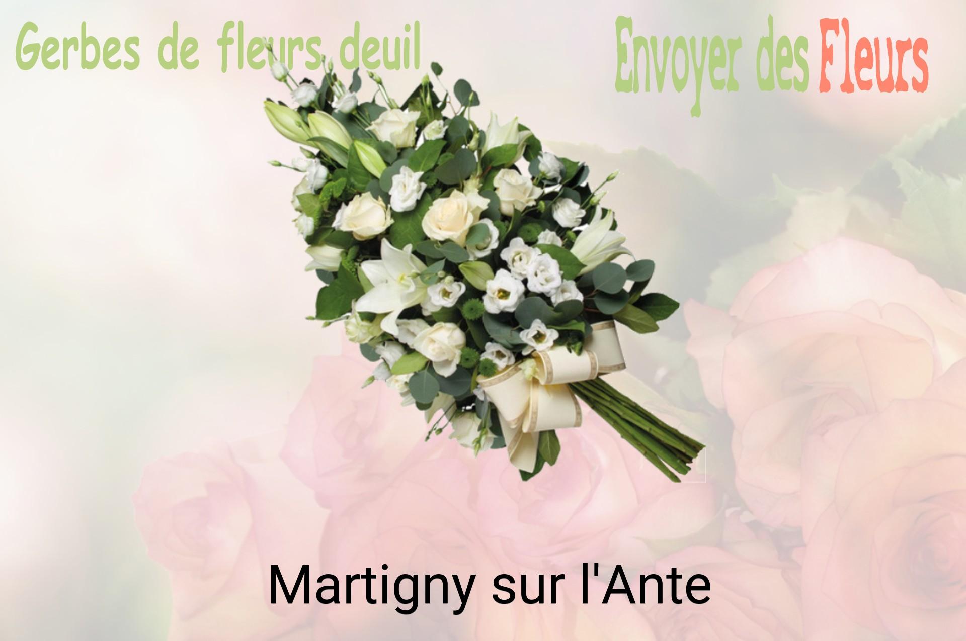 Gerbe de fleurs de deuil livrée à Martigny-sur-l'Ante